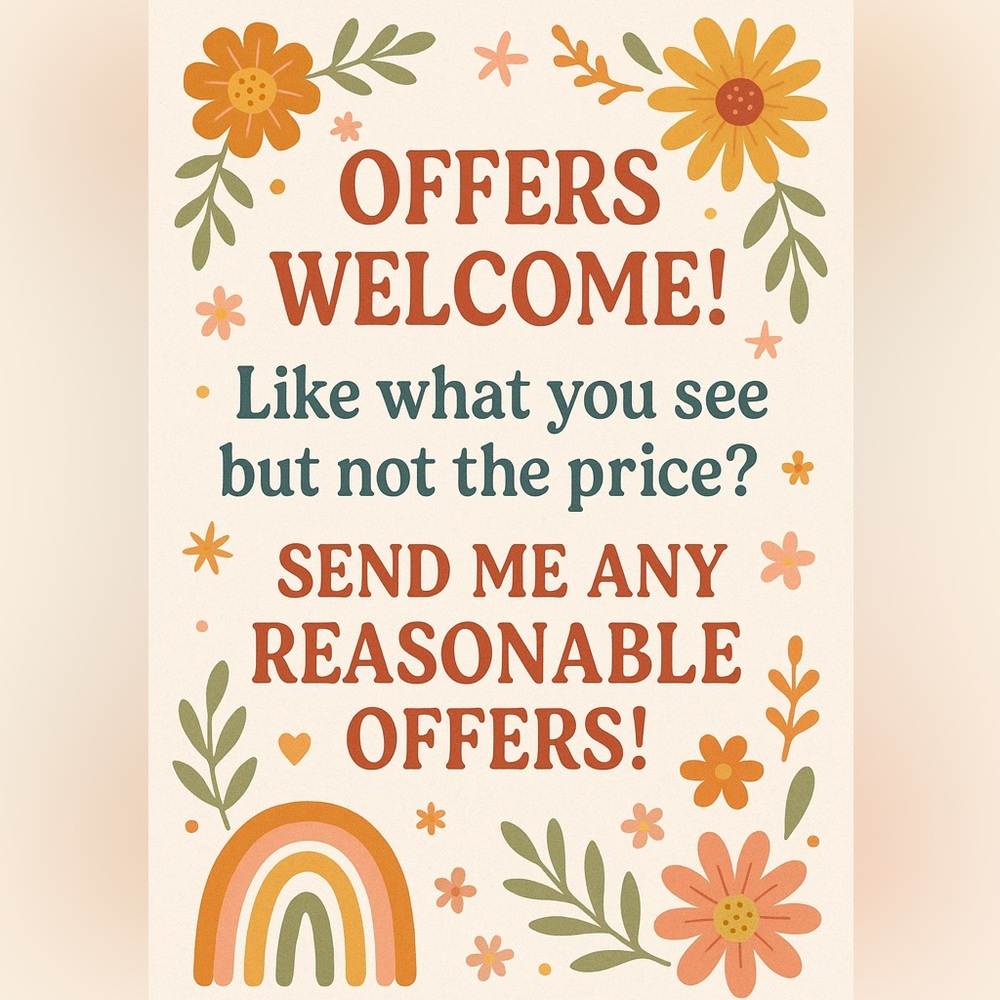 Offers welcome! 🫶🏻🌟